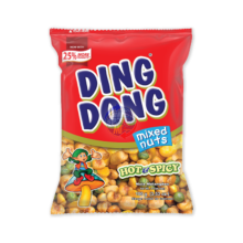 DINGDONG HOT & SPICY GEMENGDE NOTEN 100gram