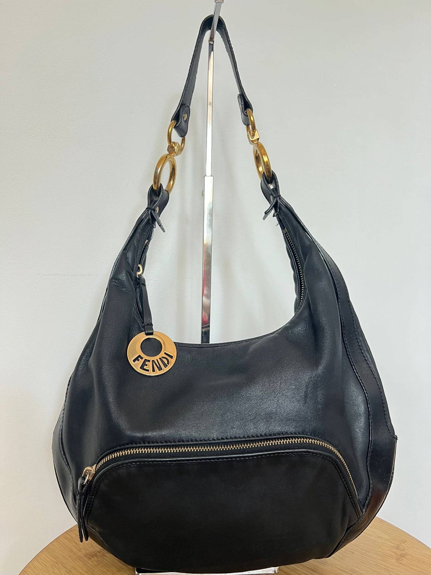FENDI HOBO BAG GENUINE LEATHER