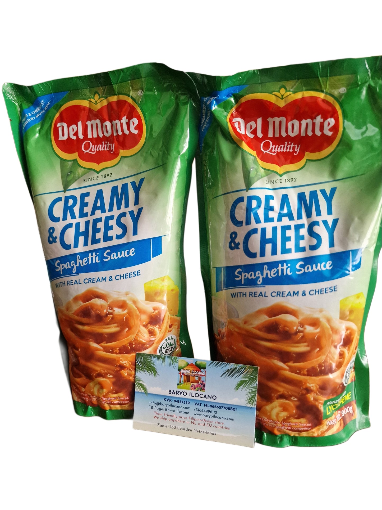 DEL MONTE SPAGHETTI SAUCE CREAMY AND CHEESY 900g