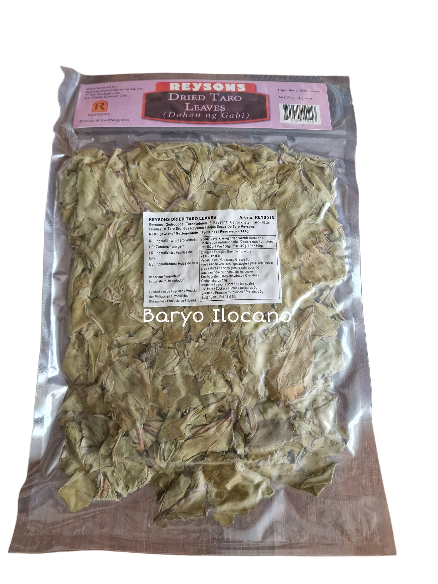 REYSON DRIED TARO LEAVES