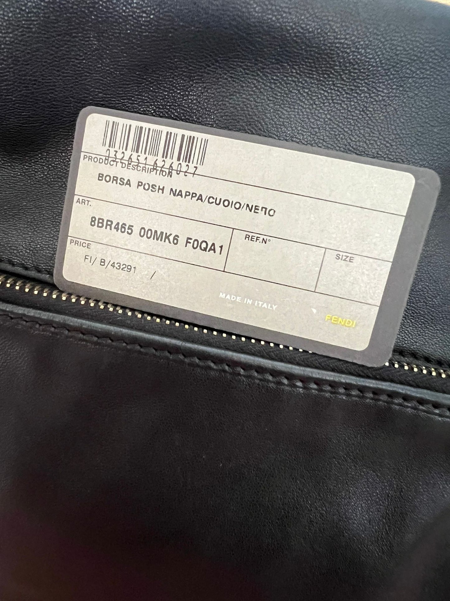 FENDI HOBO BAG GENUINE LEATHER