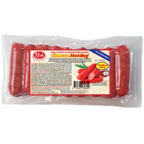 NIDA REGULAR HOTDOG WITH CHEESE 500g