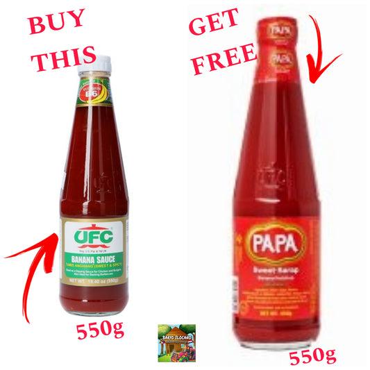 UFC BANANA KETCHUP BUY 1 GET 1 FREE PAPA BANANA KETCHUP 550g