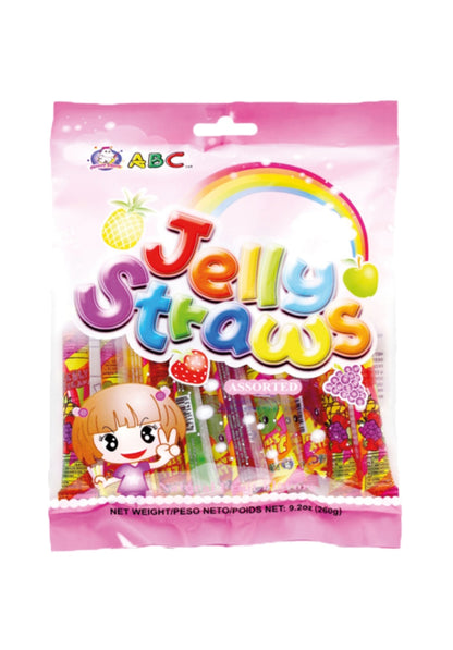 FRUIT JELLY STRAW ASSORTED 260g