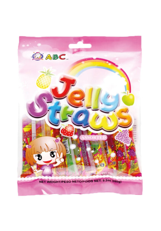 FRUIT JELLY STRAW ASSORTED 260g