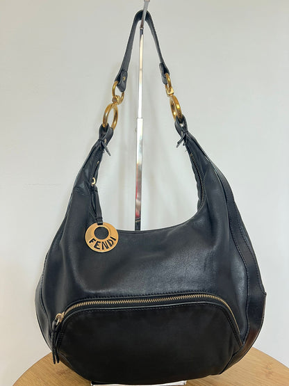 FENDI HOBO BAG GENUINE LEATHER