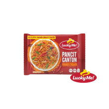 New LUCKY ME PANCIT CANTON HOT&SPICY NEW LOOK 75grams