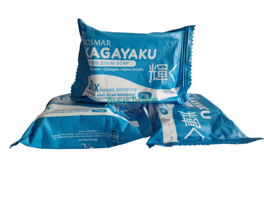 ROSMAR KAGAYAKU WHITENING SOAP BLUE ( scar remover, pimples and pekas)