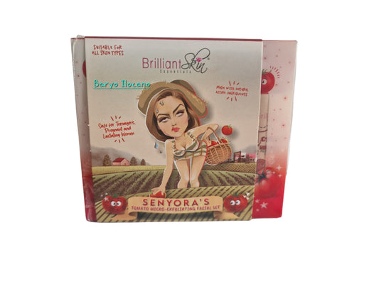 BRILLIANT SKIN SENYORA TOMATO MICRO-EXFOLIATING FACIAL SET