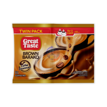 GREAT TASTE BROWN BARAKO COFFEE Twin Pack 1pc X 52grams