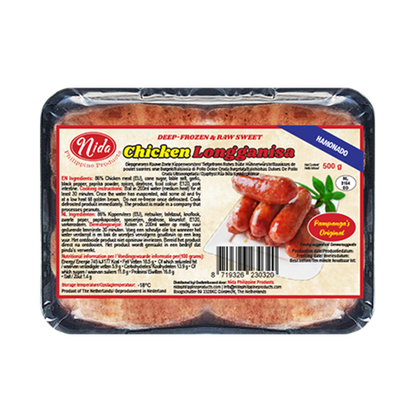 NIDA CHICKEN LONGGANISA 500g