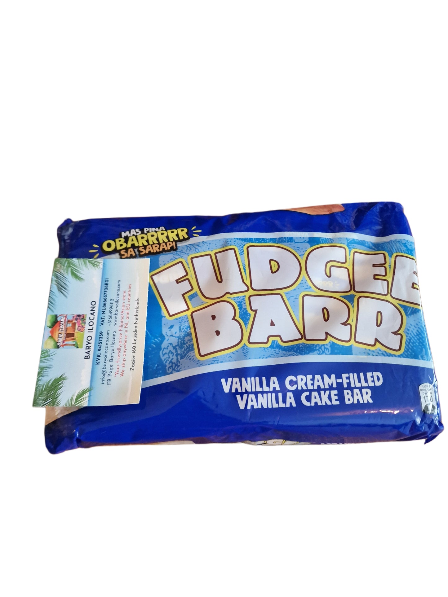 FUDGEE BAR VANILLA CREAM-FILLED CAKE BAR 10packs